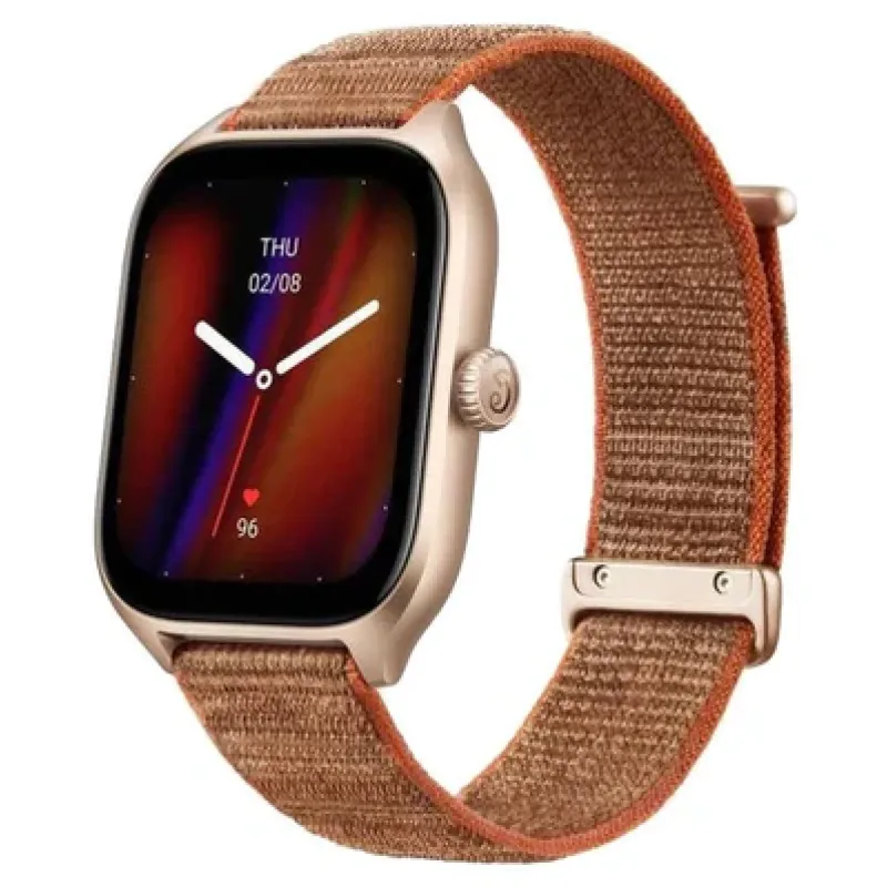 Amazfit GTS 4 AMOLED, 1.75" inches, 8 days Battery Life, 154 Sports Modes, Alexa Built-in - Autumn Brown