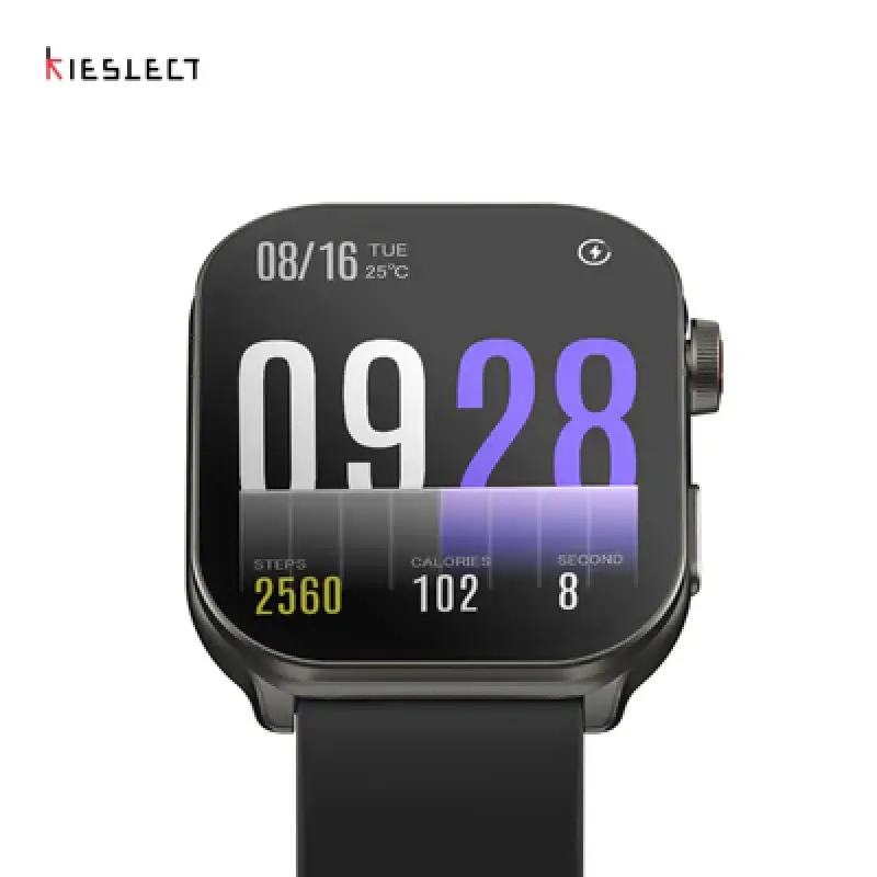 Kieslect Calling Watch Balance Note, Bangla language support, Breath Training, Health Monitoring - Black Kieslect Calling Watch Balance Note, Bangla language support, Breath Training, Health Monitoring - Black