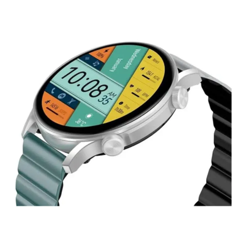 Kieslect Kr Pro Ltd Smart Calling Watch, 1.43" HD Colorful AMOLED Display, Bluetooth Calling, Water Resistance ( Double Strap ) - Silver Kieslect Kr Pro Ltd Smart Calling Watch, 1.43" HD Colorful AMOLED Display, Bluetooth Calling, Water Resistance ( Double Strap ) - Silver