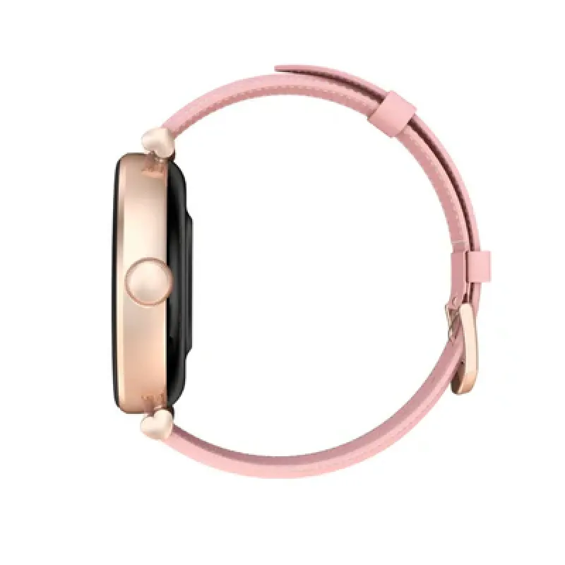 Kieslect Smart Watch Pura Reno With 1.19" AMOLED Display, and Supports Bluetooth Calling, (Dual Strap) - Gold