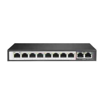 D-Link DGS-F1010P-E PoE+ Switch, 10 Port Gigabit Ethernet With 2 Port Uplink